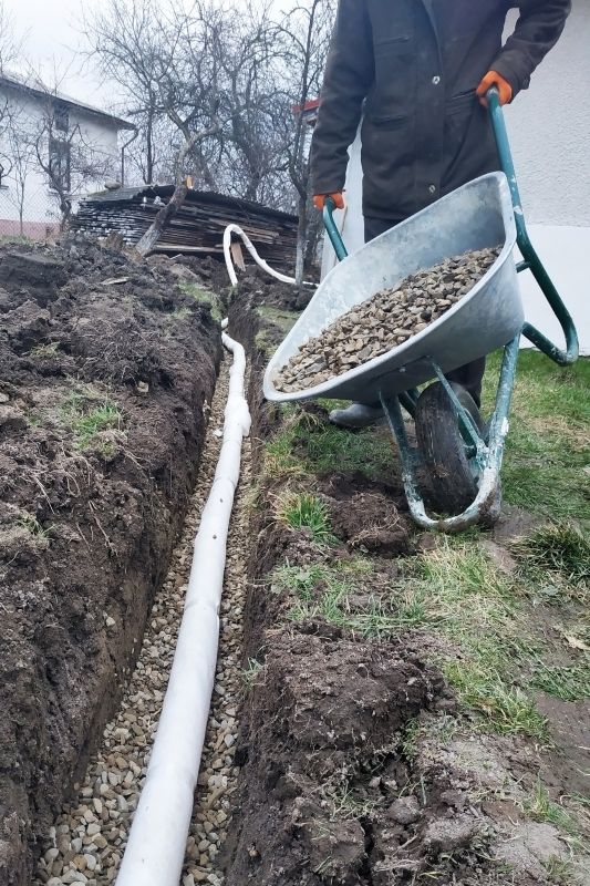Drainage pipe installation