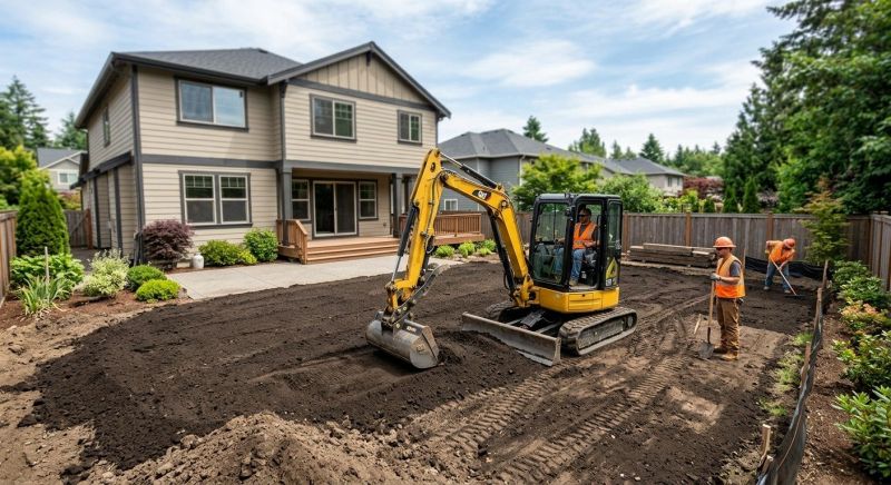 Front Yard Grading Service